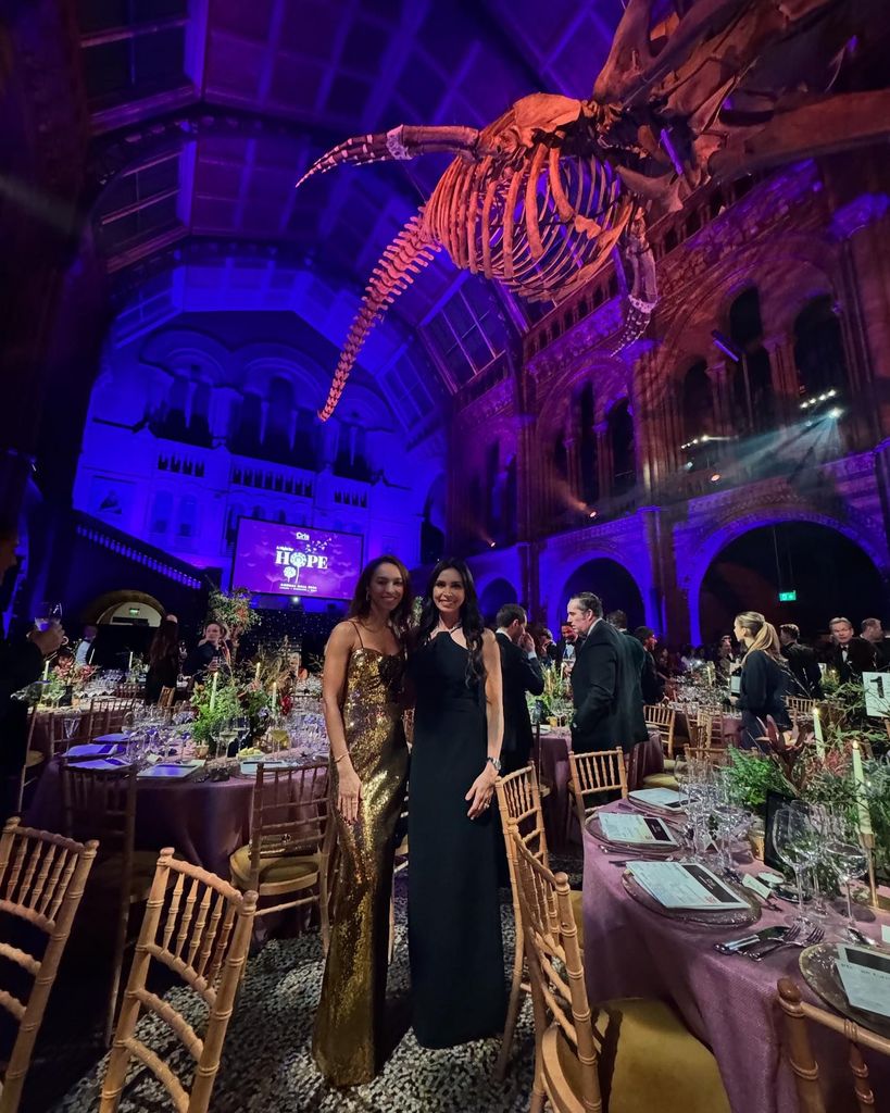 two women posing at natural history museum