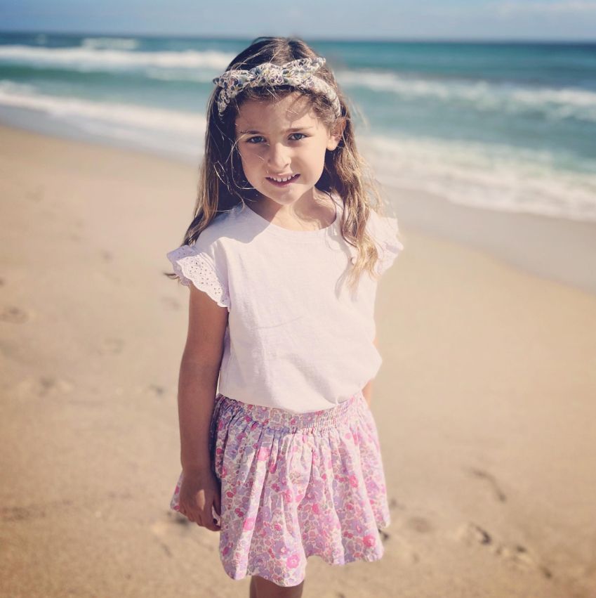 Princess Adrienne on the beach