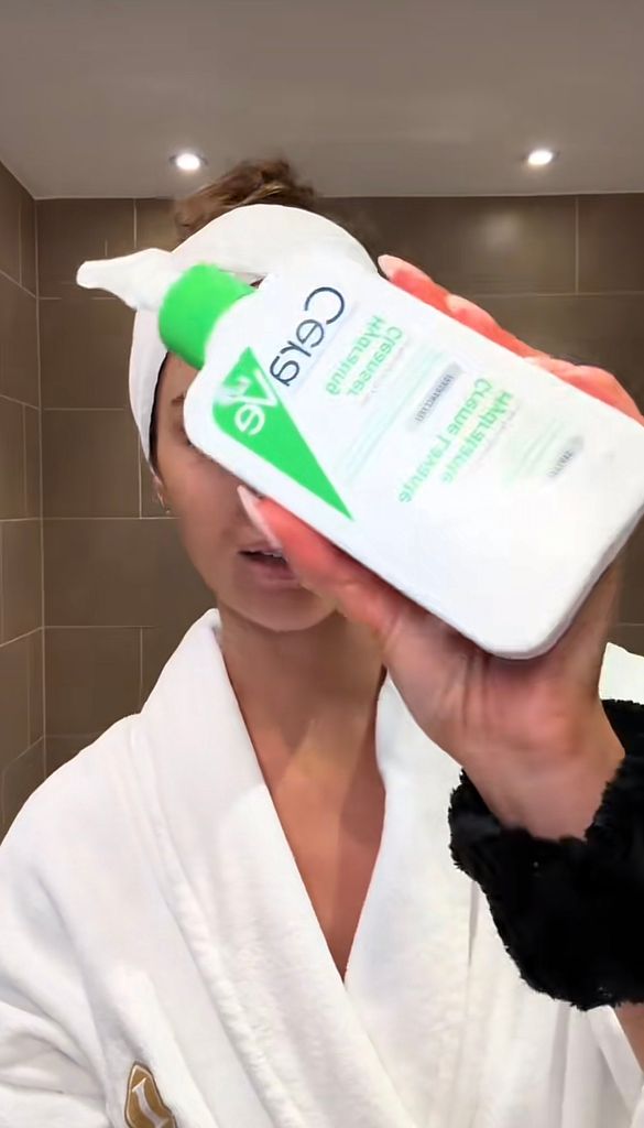 Maura regularly films GRWM videos on TikTok and the CeraVe Hydrating Cleanser makes an appearance