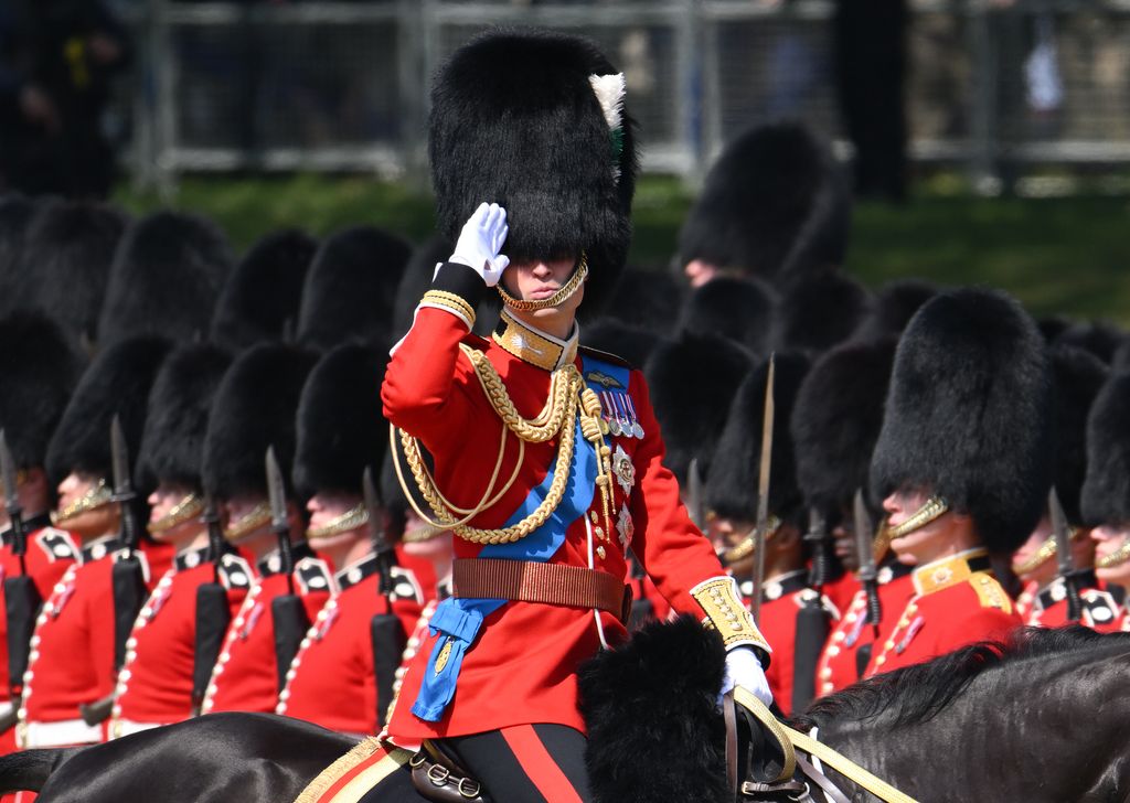 Prince William carries out the Colonel's Review at Horse Guards Parade on June 10, 2023 