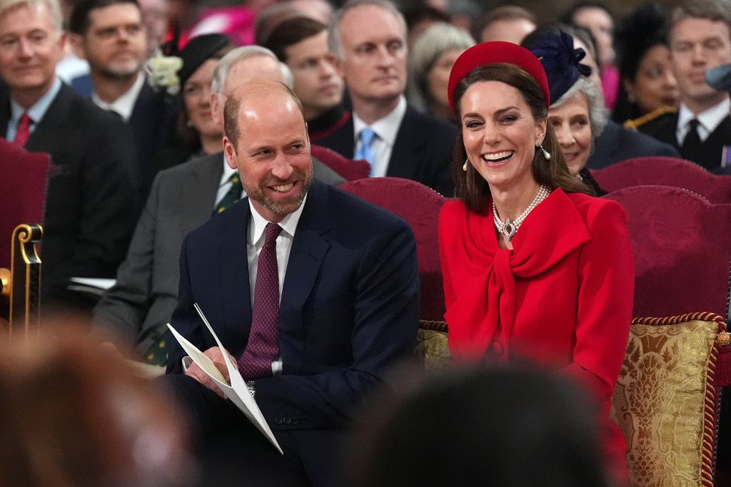 Prince William and Kate Middleton attend the Commonwealth Day Service of Celebration 