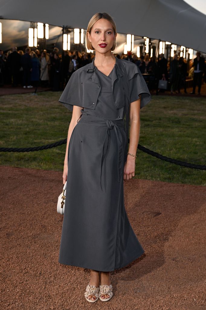 Maria Olympia of Greece and Denmark attends the Burberry show during London Fashion Week September 2025 at Hyde Park on September 22, 2025 in London, England. (Photo by Jeff Spicer/Getty Images)