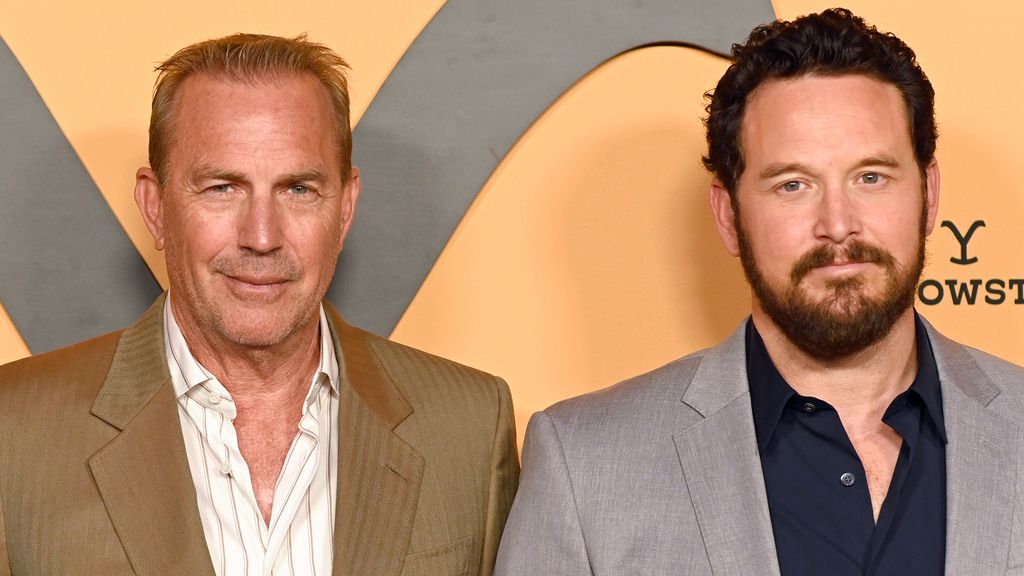 Kevin Costner and Cole Hauser at the Yellowstone season 2 premiere party