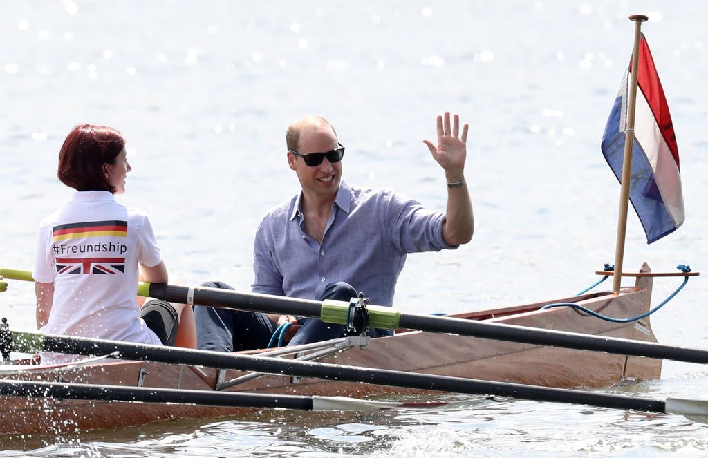 Prince William formerly participated in a rowing race between the twinned town of Cambridge and Heidelberg and against his wife