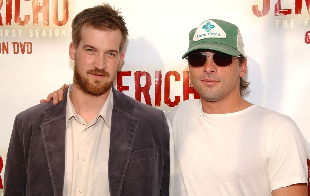 Actors Kenneth Mitchell and Skeet Ulrich arrive at the Jericho first season DVD launch party held at Crimson on October 2nd, 2007 in Hollywood, California.