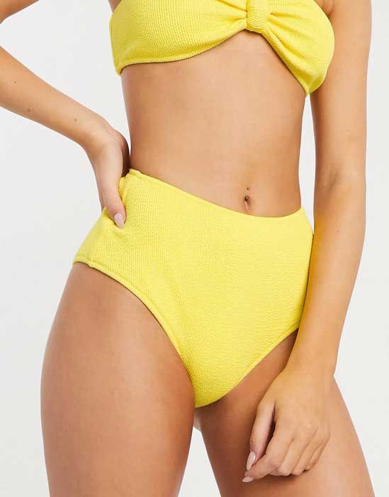 asos yellow bikini