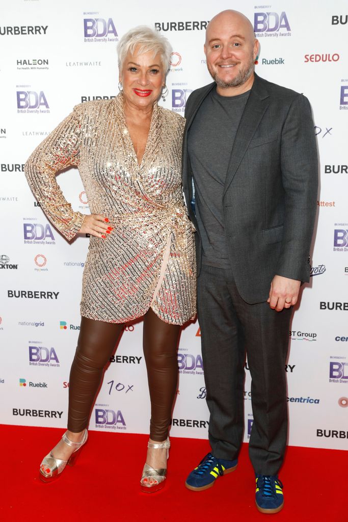 Denise Welch stood with Lincoln Townley