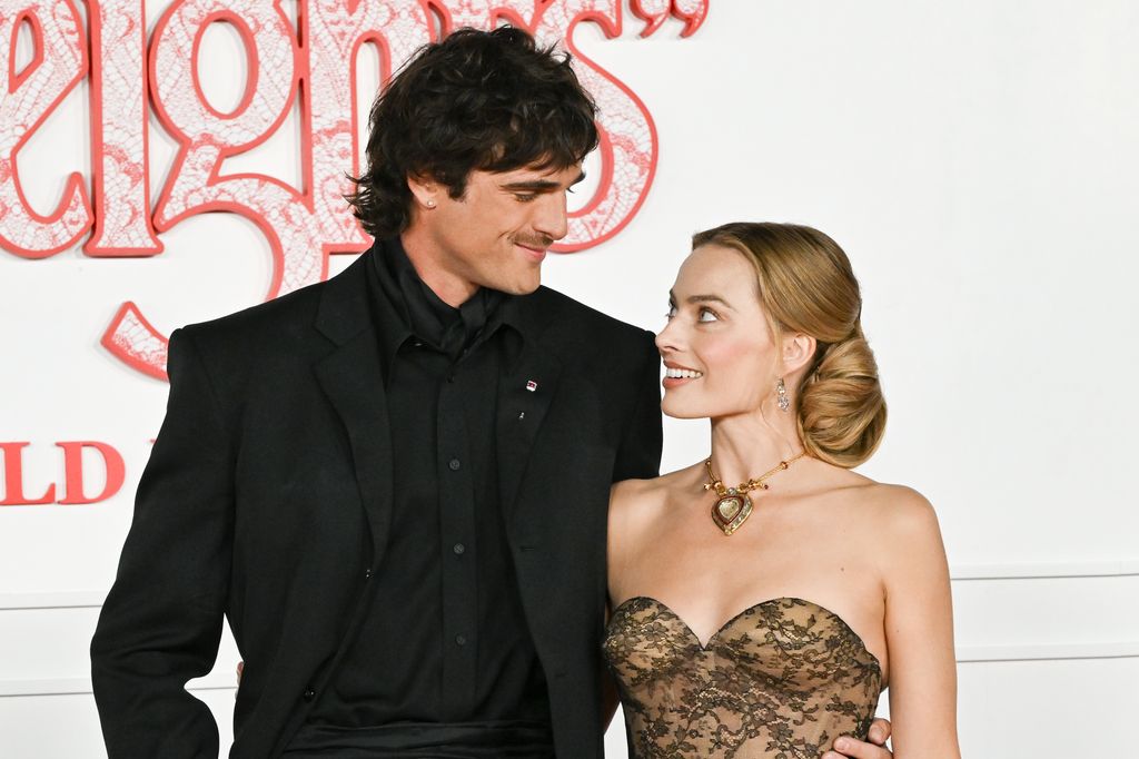 Jacob Elordi and Margot Robbie attend the world premiere of "Wuthering Heights" presented by Warner Bros