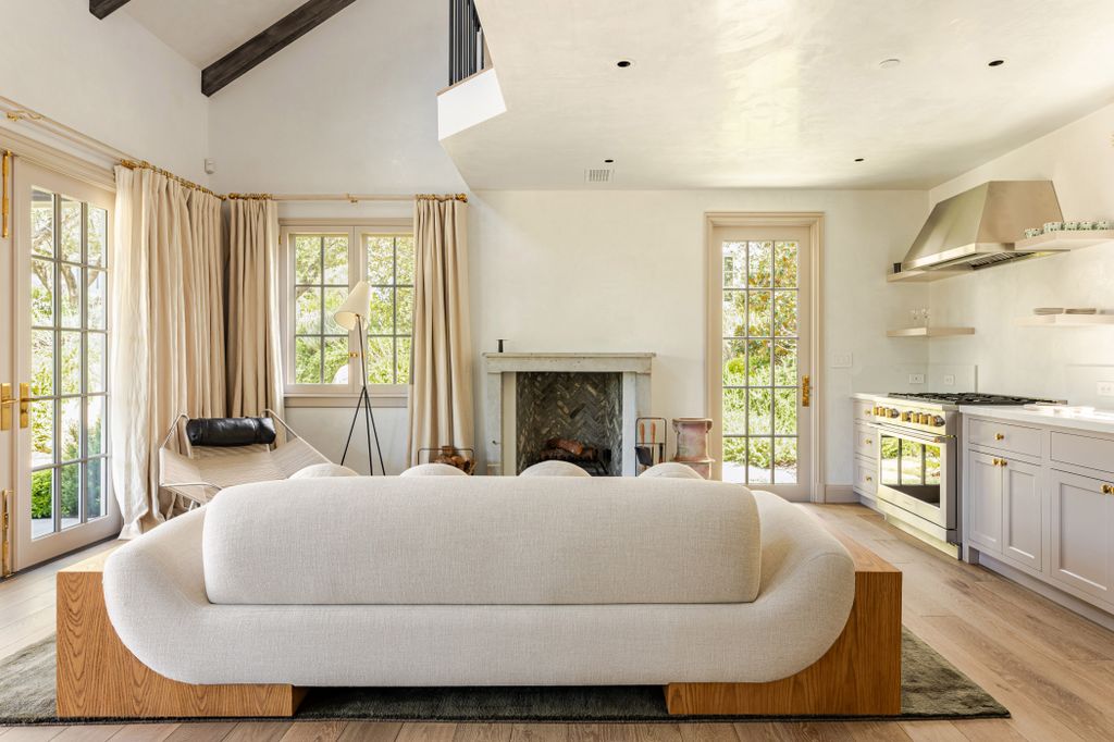 The interior of Gwyneth Paltrow's Montecito guest home listed on Airbnb
