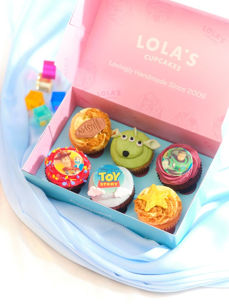 box of toy story cupcakes
