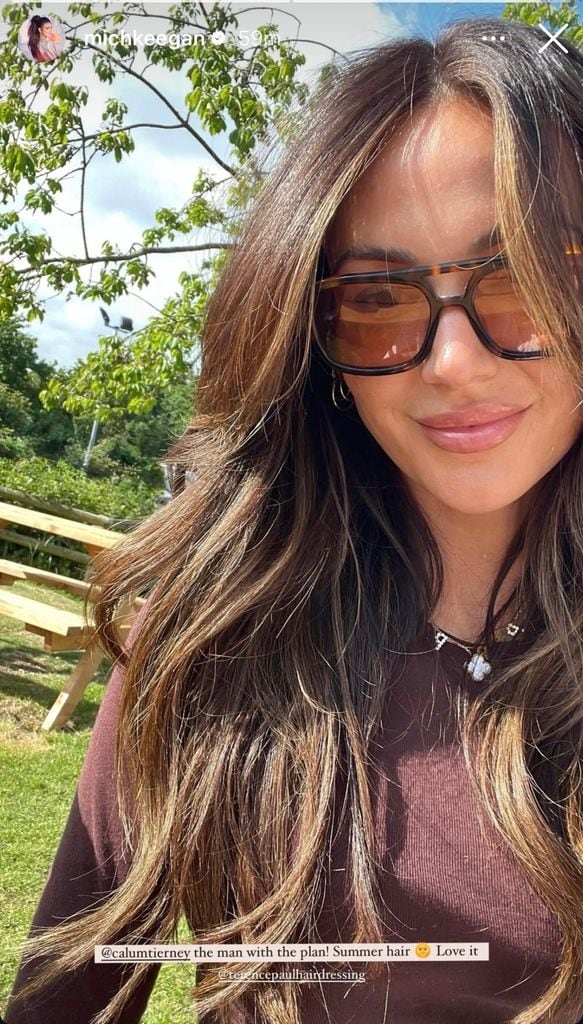 Michelle Keegan and her new, highlighted hair