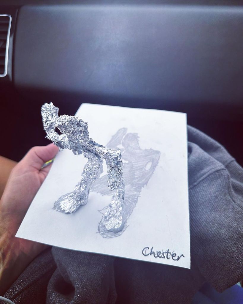 photo of chester's artistic creation