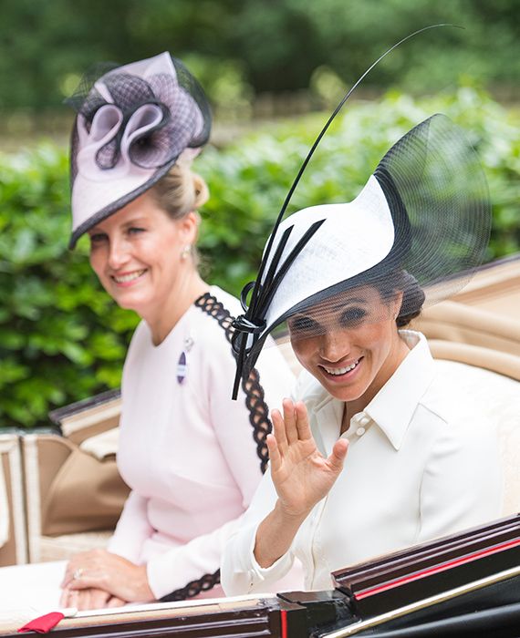 meghan markle and sophie wessex at ascot