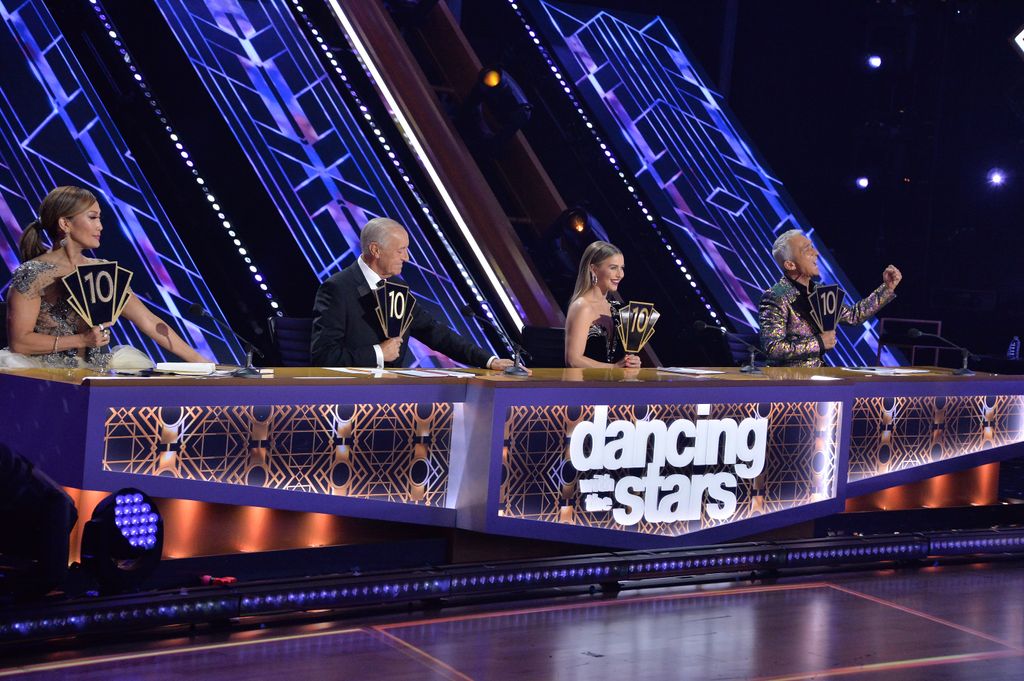 Carrie Ann Inaba, Len Goodman, Julianne Hough, and Bruno Tonioli on Dancing with the Stars in 2021