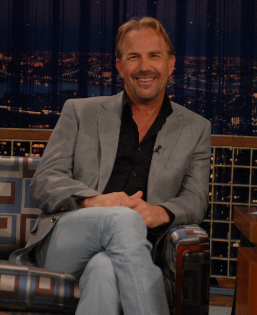 Kevin Costner on Late Night with Conan O'Brien in 2008