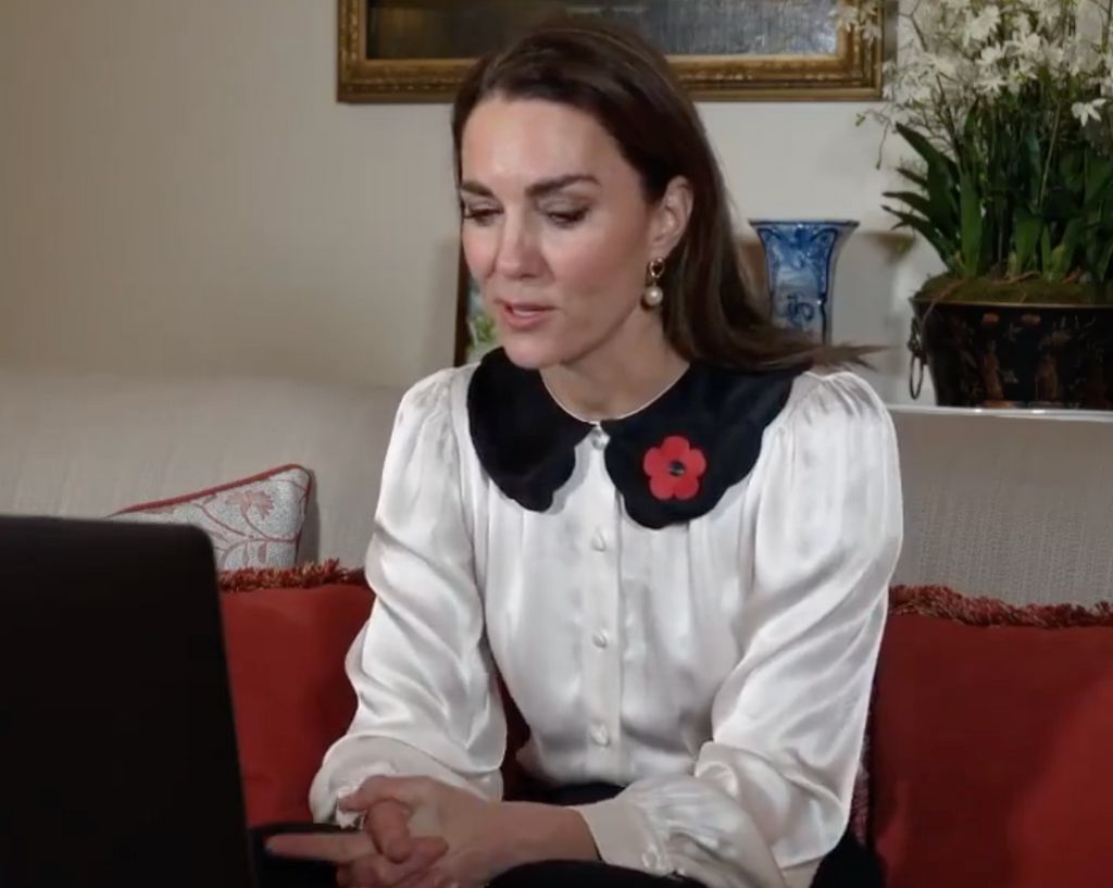 Kate Middleton wearing ghost blouse