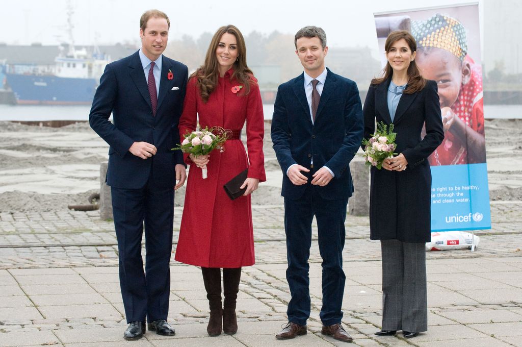 Prince William and Kate Middleton with Danish royals