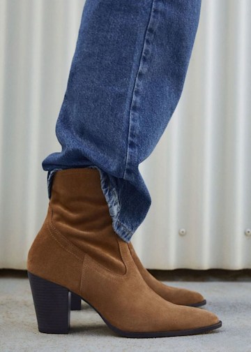 Mango Suede Ankle Boots