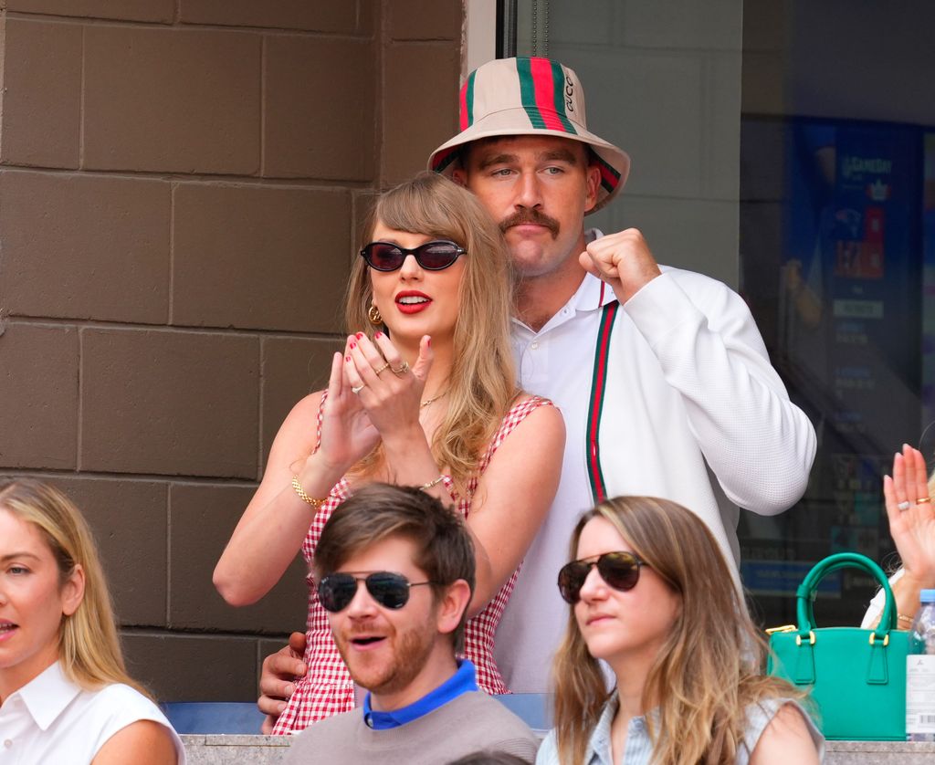 Taylor Swift and Travis Kelce at the Men's Final tennis game