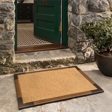 porte + hall the outsider stylish luxury doormat