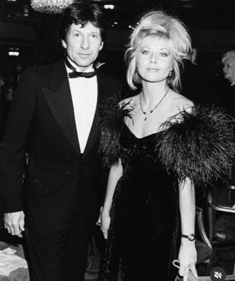 Glynis Barber and her husband in the 80s