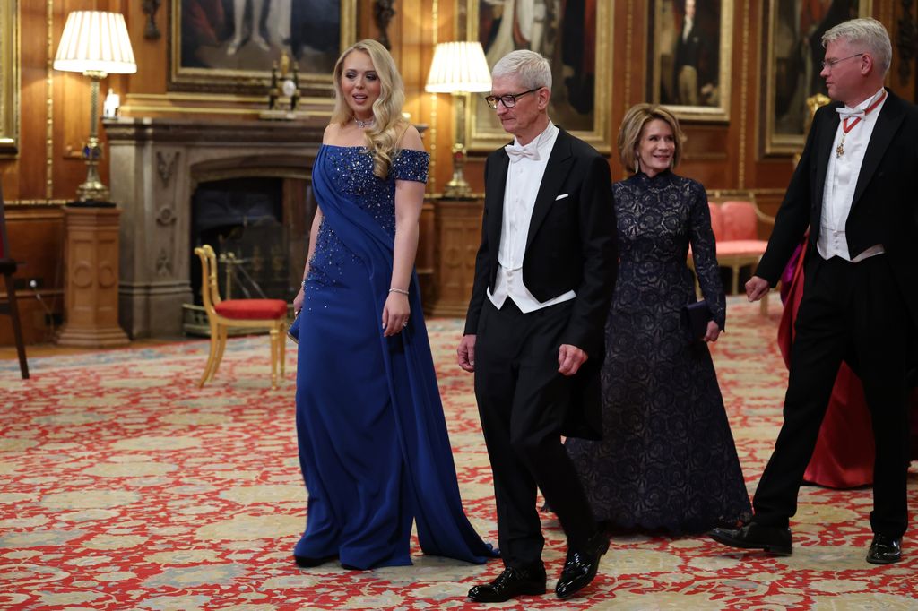 tiffany trump state banquet blue dress