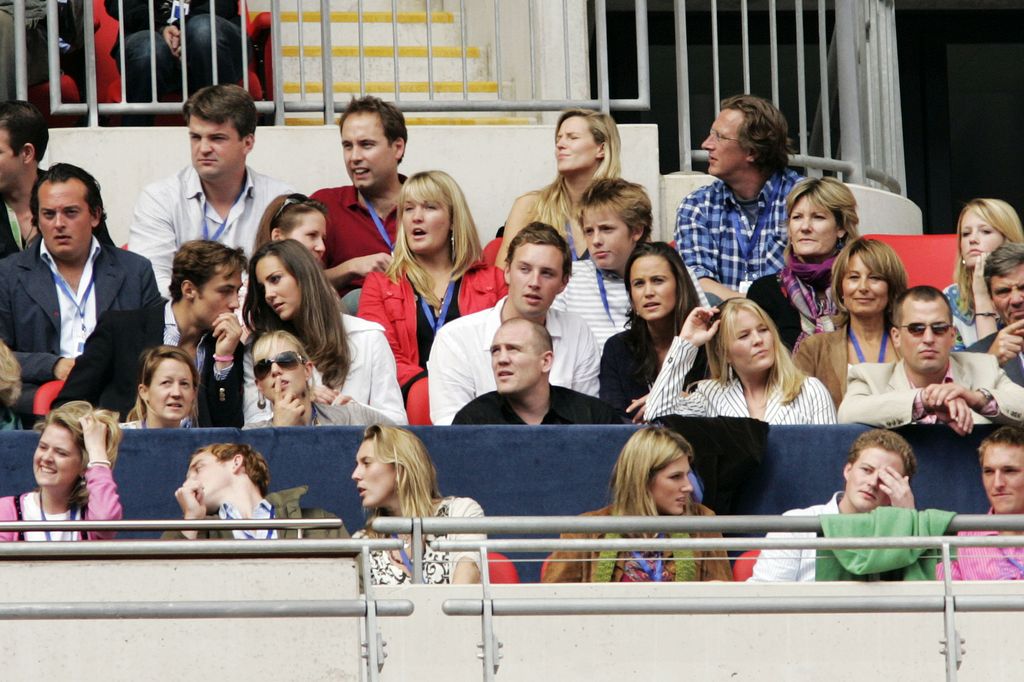 Carole, Pippa, Kate and James at the Concert for Diana in 2007