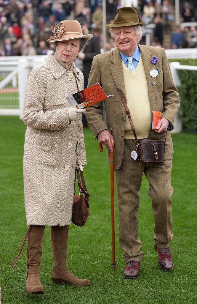 Princess Anne with Andrew Parker Bowles at The Cheltenham Festival