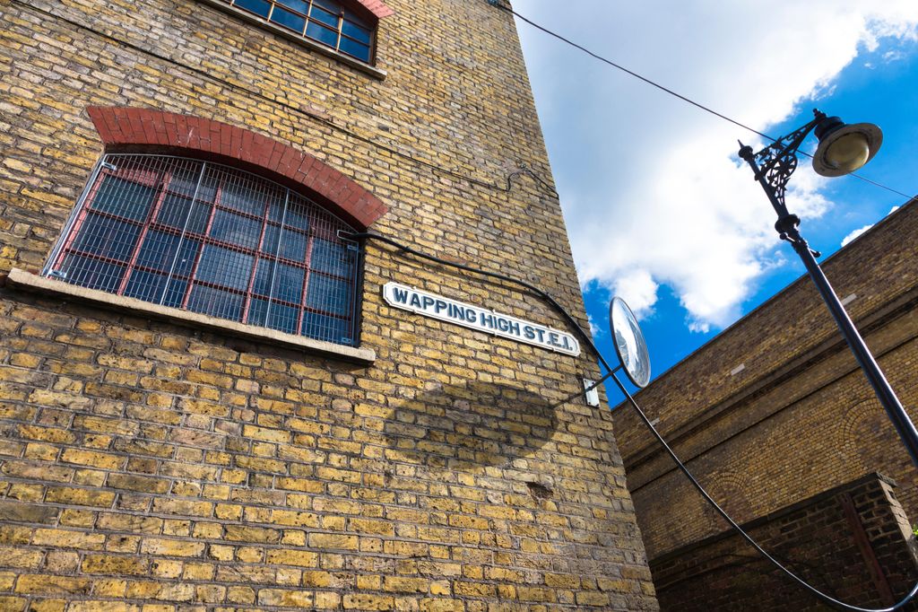 The Converted riverside warehouse building on Wapping High Street