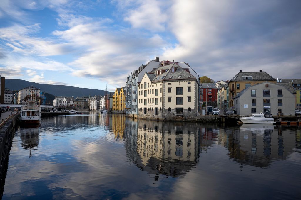 Alesund town in Norway, where Princess Martha Louise and shaman Durek Verrett will celebrate their wedding