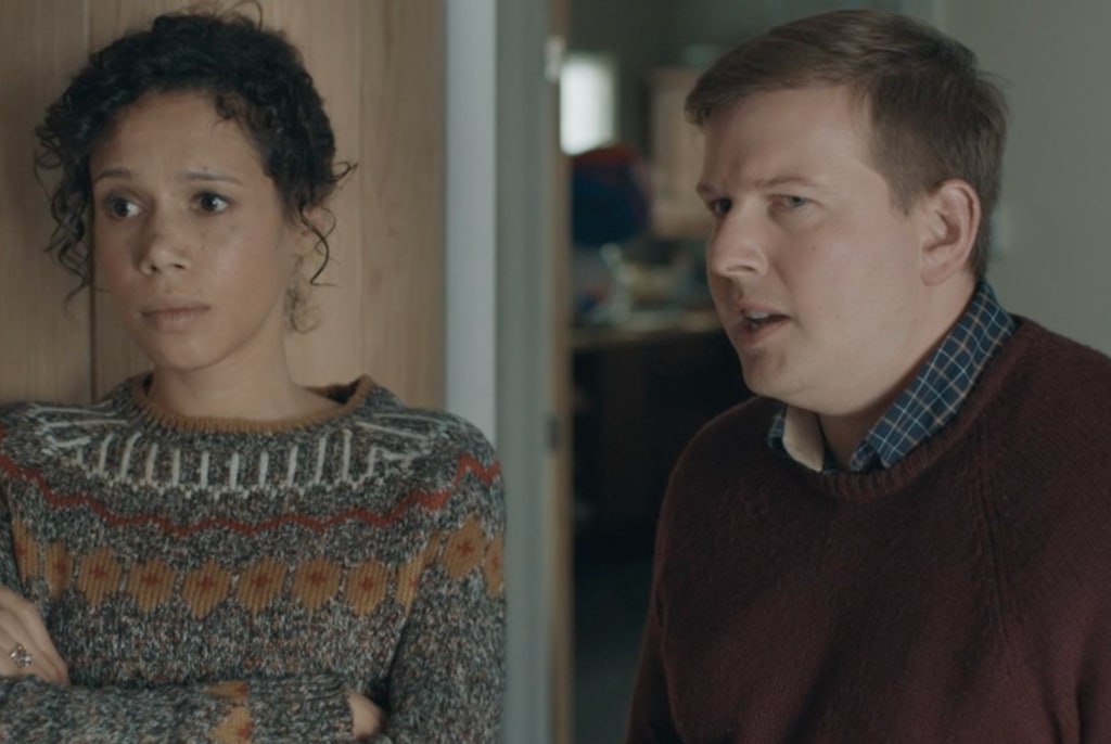 woman and man indoors