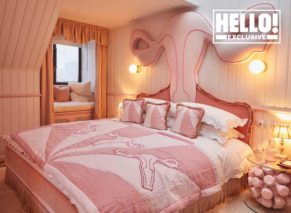 Charlotte and Philip Colbert's pink vagina bedroom home in East London 
