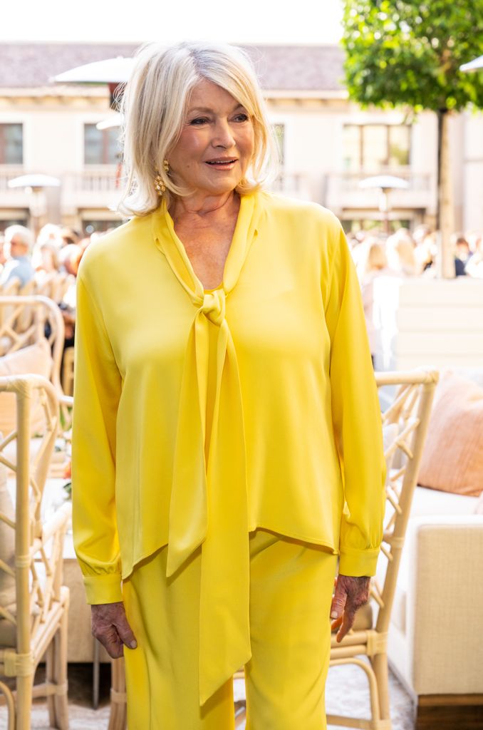 martha stewart in yellow top