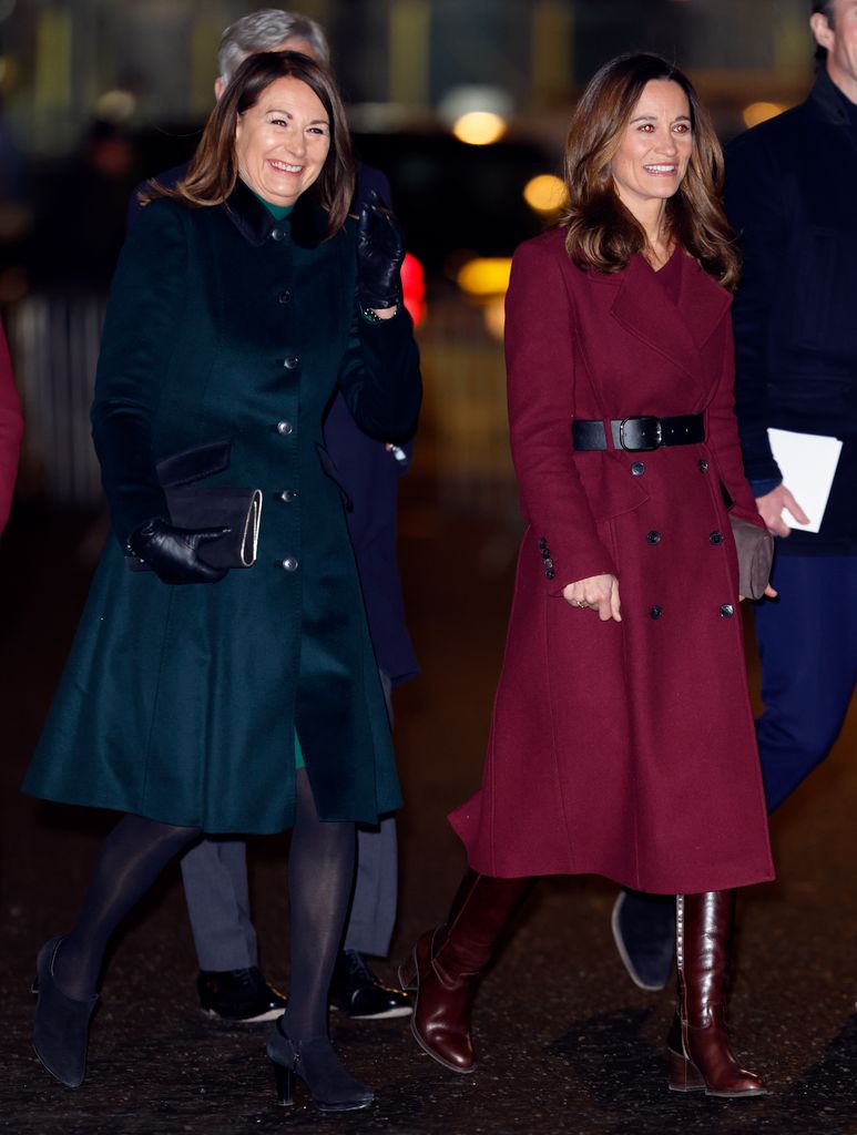 Carole Middleton and Pippa Middleton attend the 'Together at Christmas' Carol Service at Westminster Abbey in December 2022