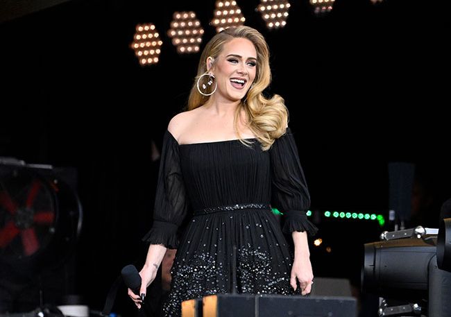 Adele on stage as American Express present BST Hyde Park in Hyde Park 