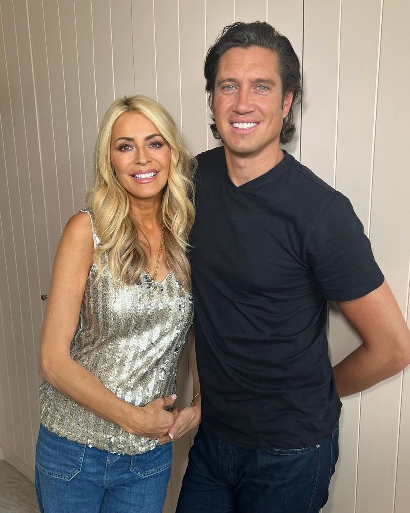 Tess Daly in a photo with Vernon Kay on Instagram