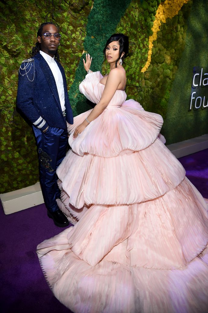 Offset and Cardi B attend Rihanna's 5th Annual Diamond Ball in 2019