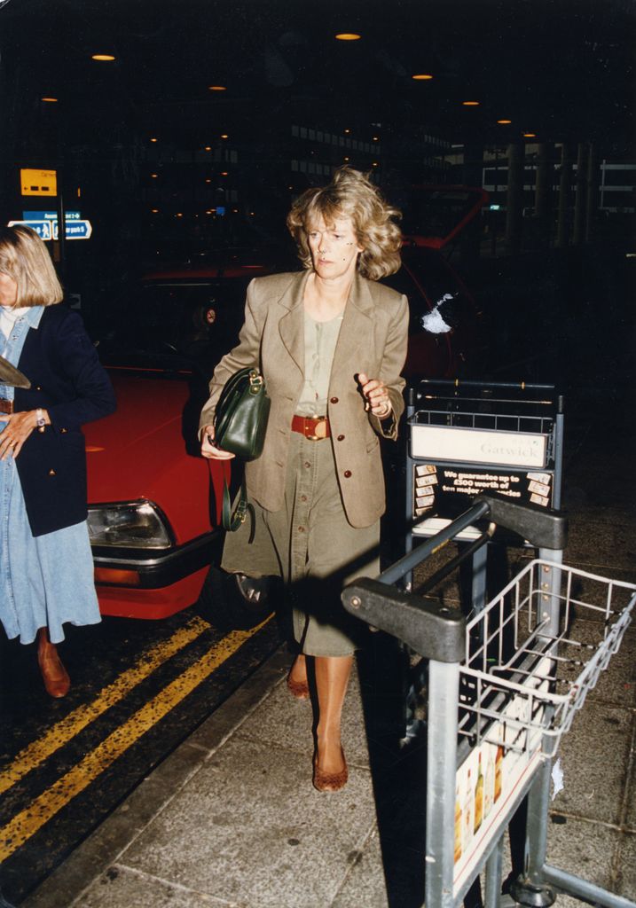 Camilla Parker Bowles Arrives At Gatwick Airport After A Ba Flight From Delhi. Her Flight Was Delayed By An Hour.