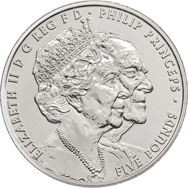 the queen platinum wedding coin1