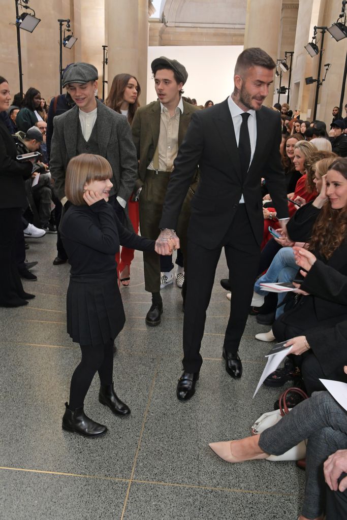  Harper Beckham at a Victoria Beckham show during London Fashion Week February 2019 at Tate Britain