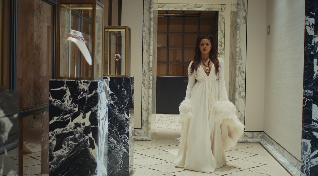 Priyanka Chopra in a still from "An Emperor's Jewel — The Making of The Bvlgari Hotel Roma"