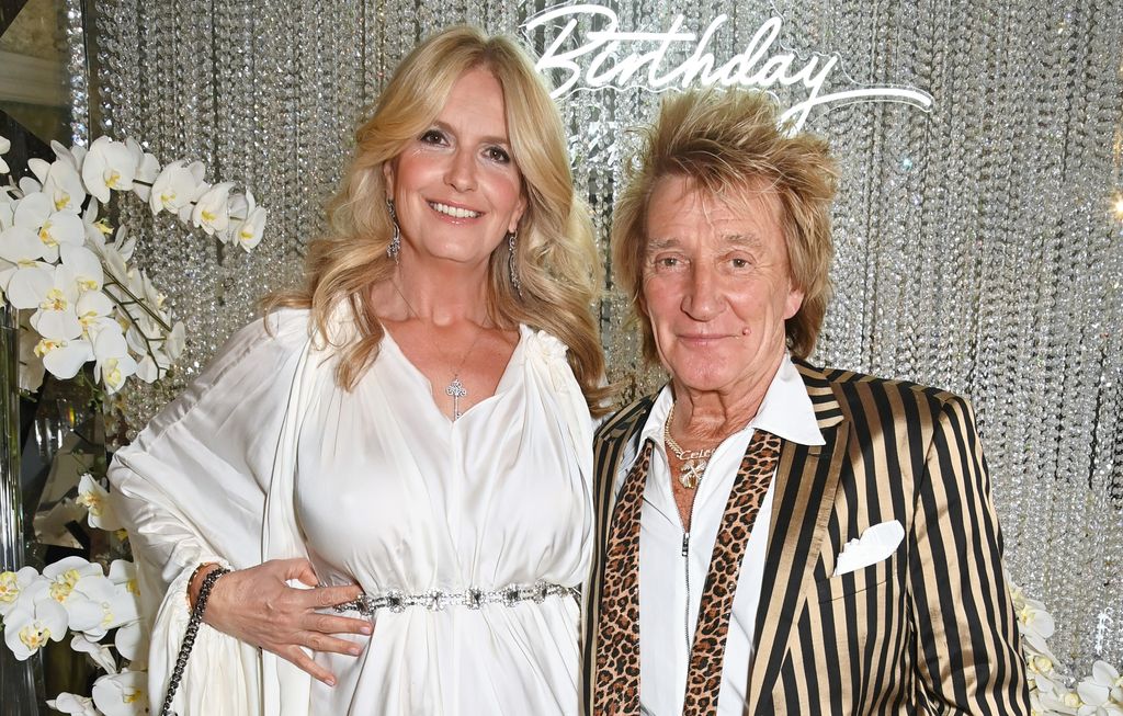 Penny Lancaster and Rod Stewart at Annabel 60th Anniversary Party o