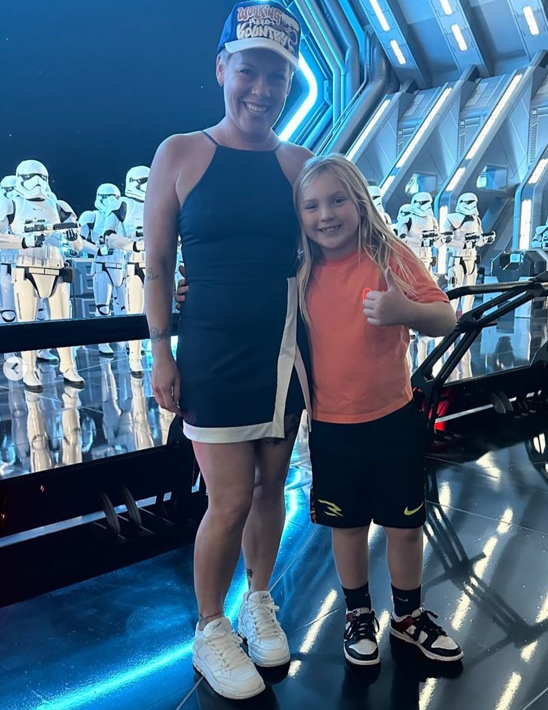 Photo shared by Pink on Instagram November 2024 featuring her son Jameson from a day out in Disney World