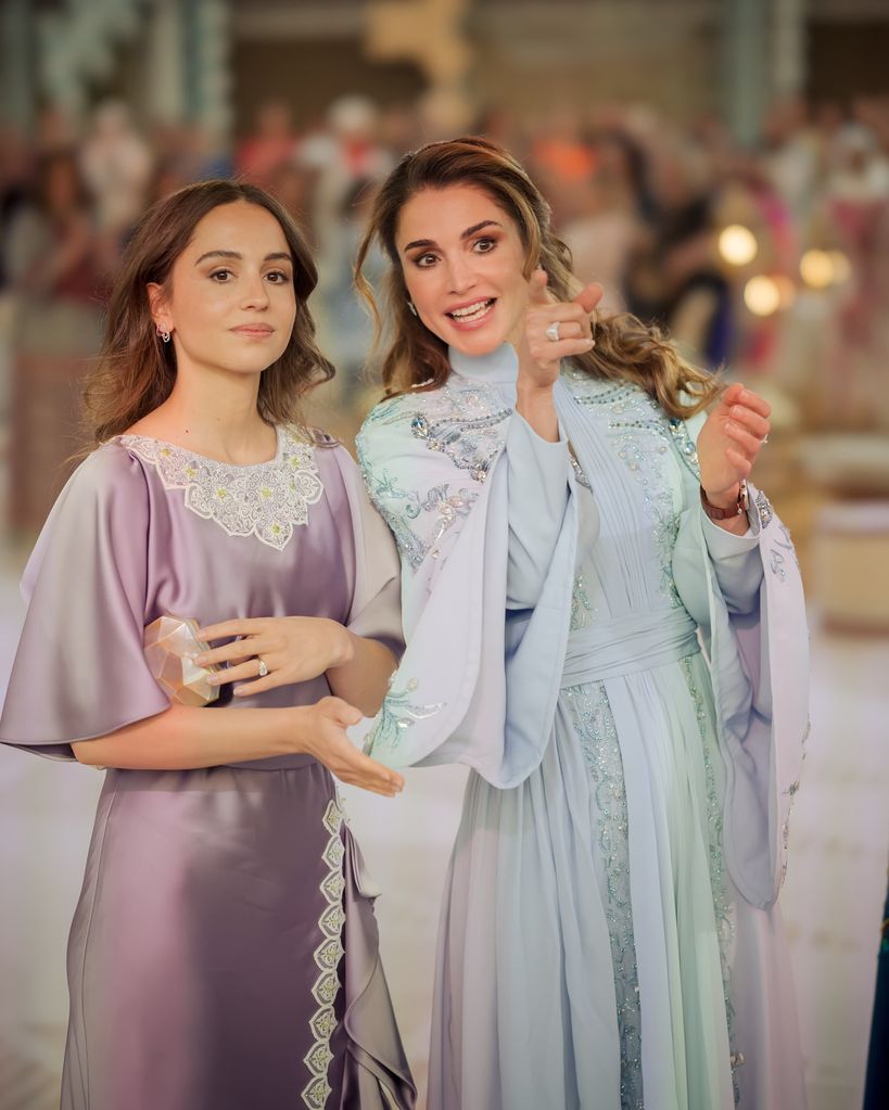 Queen Rania with her daughter Princess Iman