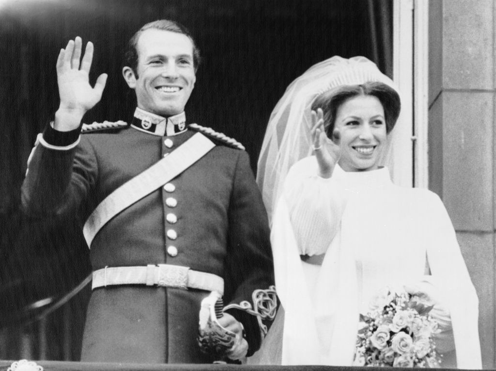 Princess Anne And Capt. Mark Phillips' wedding 1973