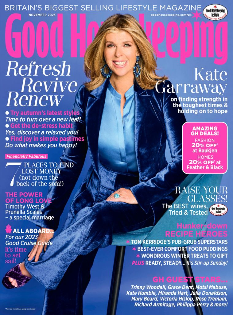 Kate Garraway on the cover of Good Housekeeping