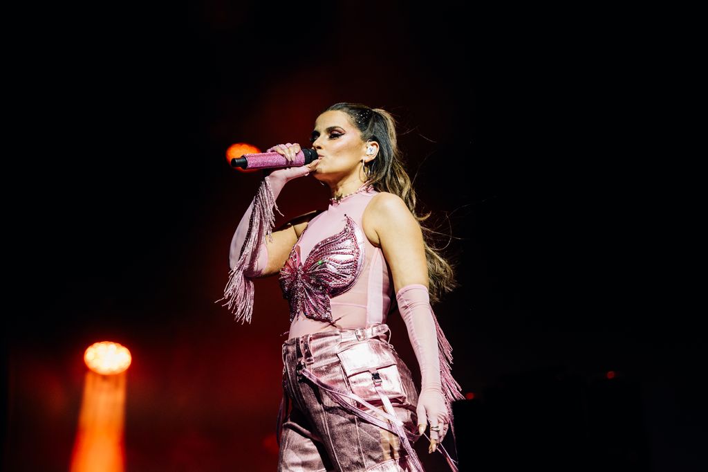 Nelly Furtado performs at the Sahara Stage at the 2024 Coachella Valley Music And Arts Festival - Weekend 1 - Day 2 at Empire Polo Club on April 13, 2024 in Indio, California.