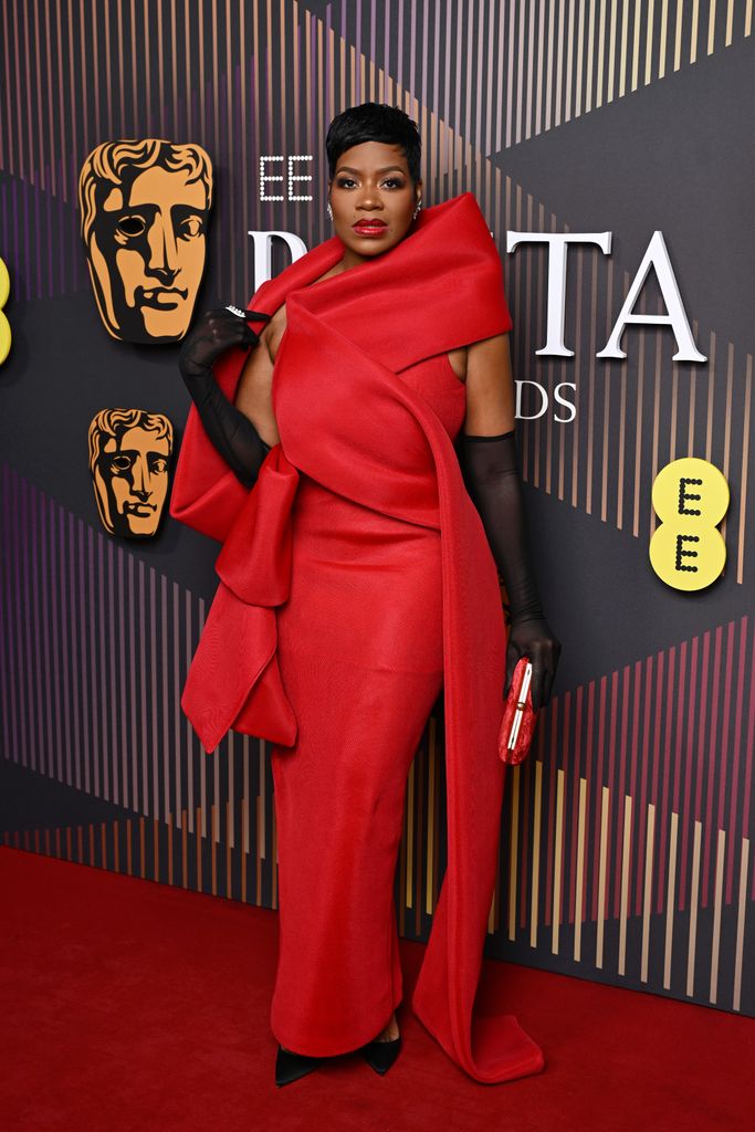 Fantasia Barrino attends the EE BAFTA Film Awards 2024 at The Royal Festival Hall on February 18, 2024 in London, England