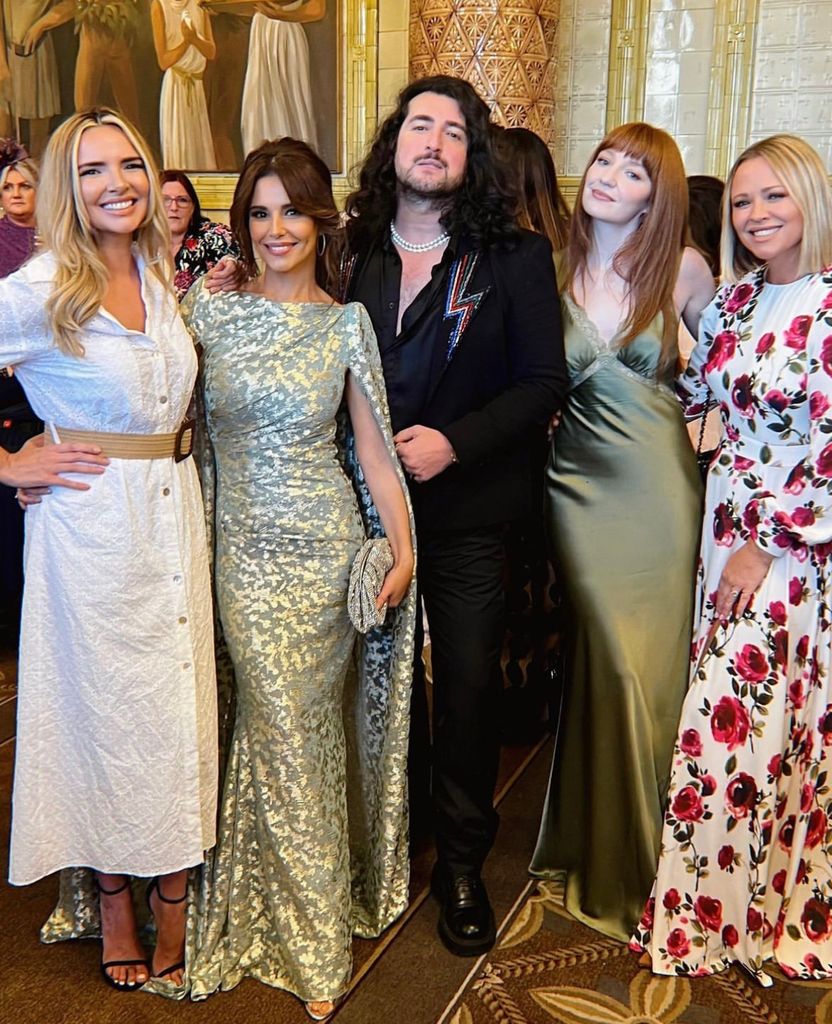 Cheryl attends Simon Jones' wedding with Nadine Coyle, Nicola Roberts, Kimberley Walsh and Arthur Gourounlian