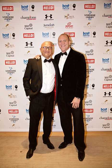 gregg wallace and mike tindall at legends ball
